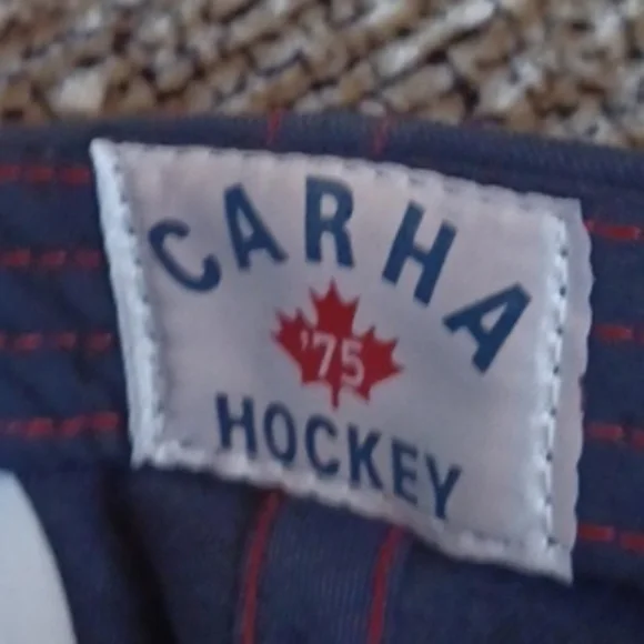 4/$80 New Blue Plaid "CARHA '75 HOCKEY" Cap - Adult O/S - Picture 8 of 8